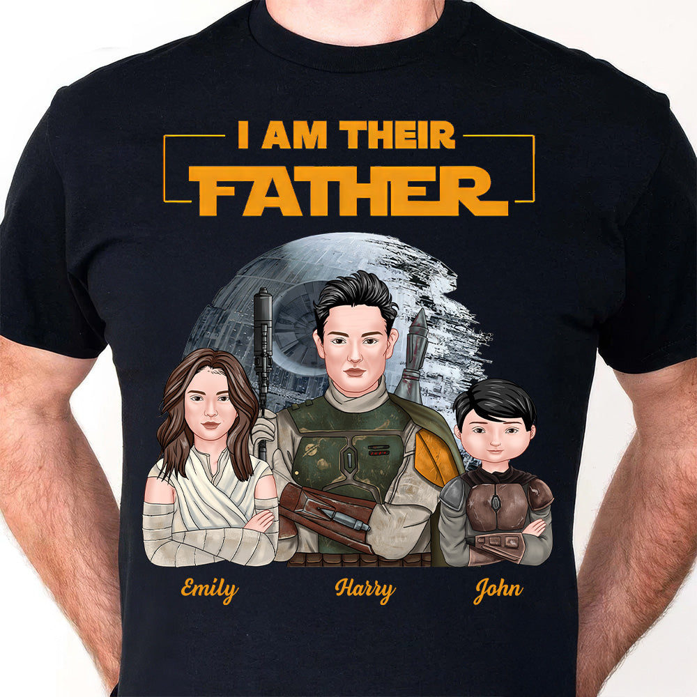 Personalized I Am Their Father Shirt Custom Family Gift for Dad