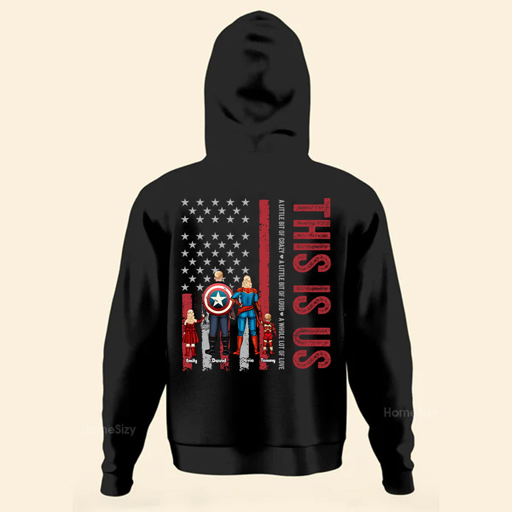 Personalized Superhero Family T-Shirt Custom Gift for Family