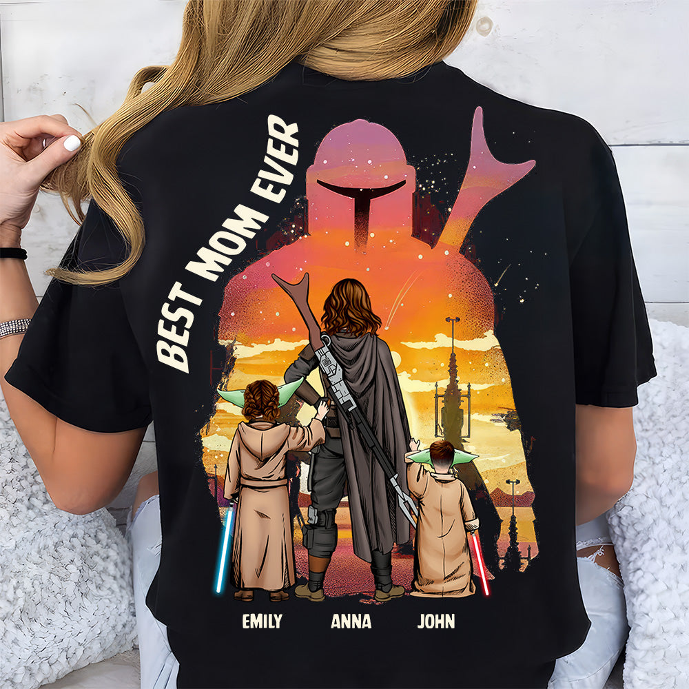 Personalized Best Mom Ever Shirt with The Momalorian Design Gift for Mom