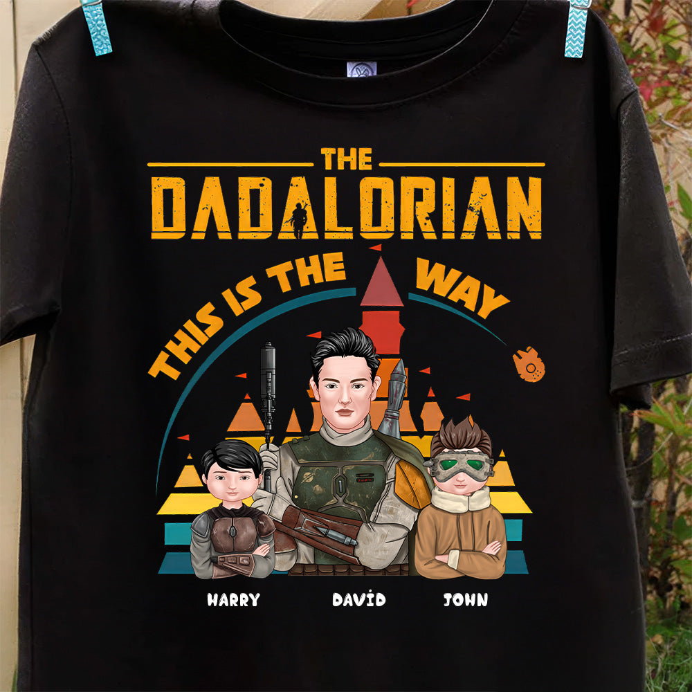 Personalized The Daddalorian Shirt Custom Name Gift for Dad