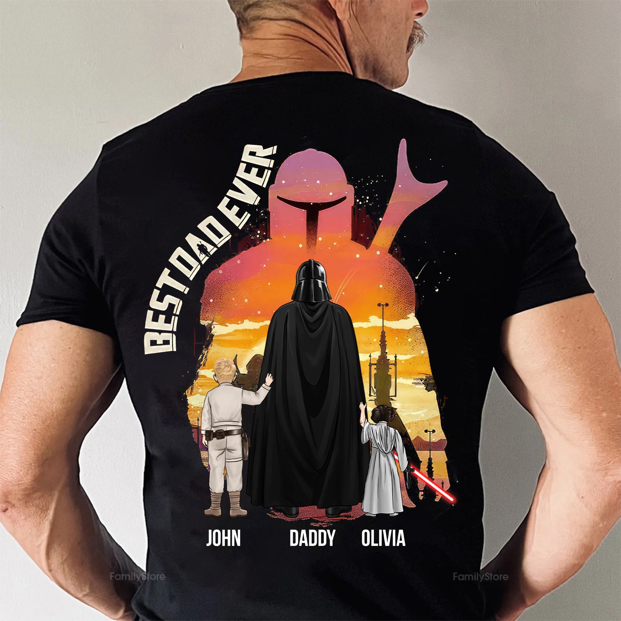 Personalized Best Dad Ever The Dadalorian Shirt Gift for Dad