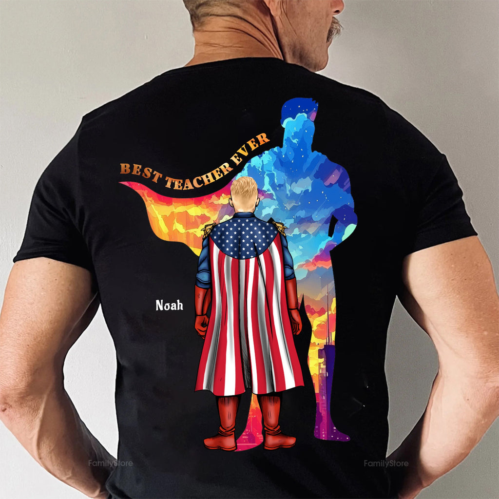 Personalized Super Teacher Shirt Gift for Educators | Cotton Apparel