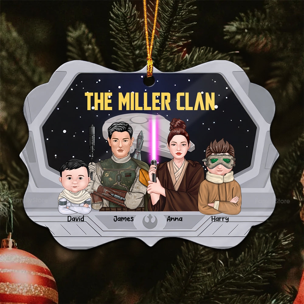 Personalized Family Wood Ornament Custom Clan Name Gift Idea