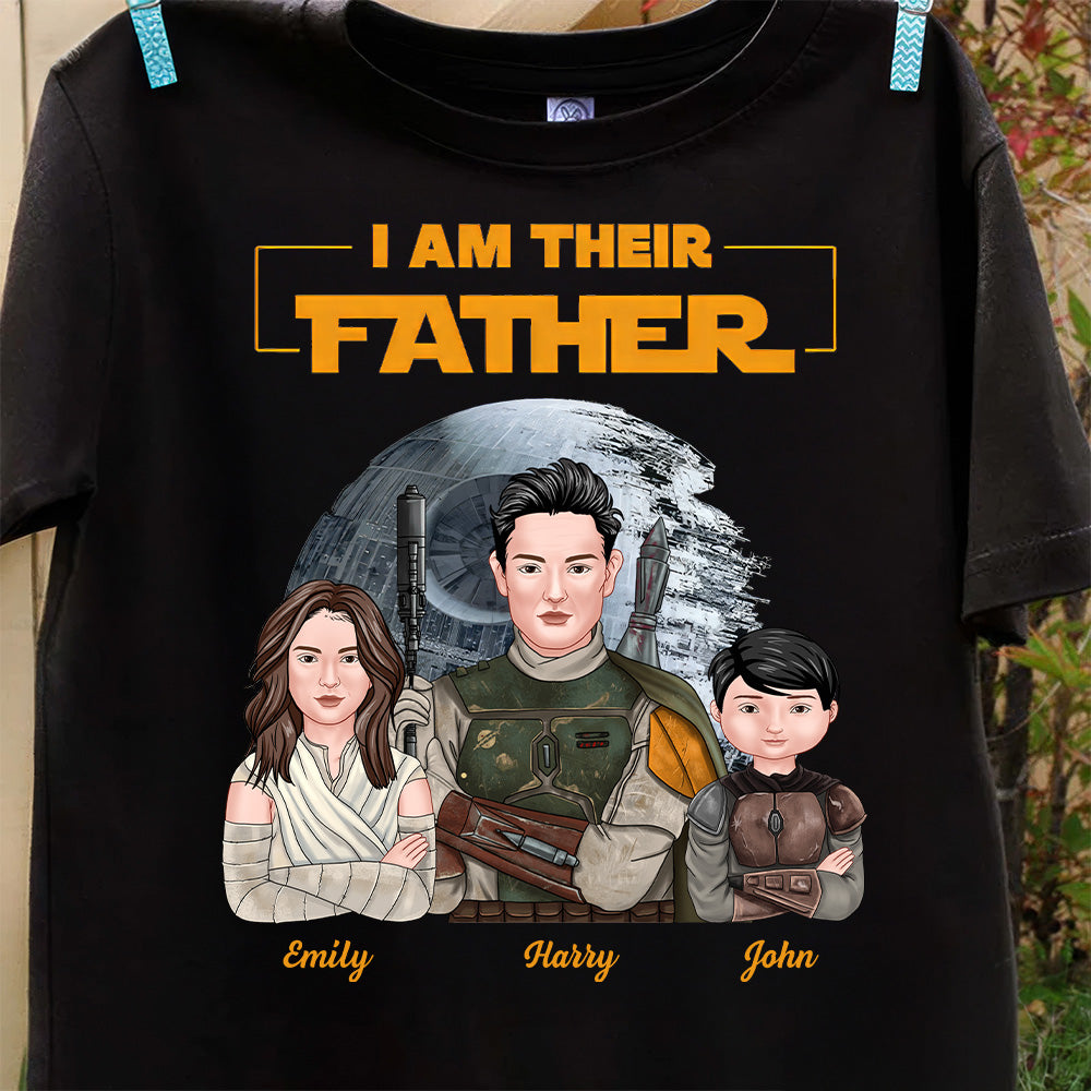 Personalized I Am Their Father Shirt Custom Family Gift for Dad