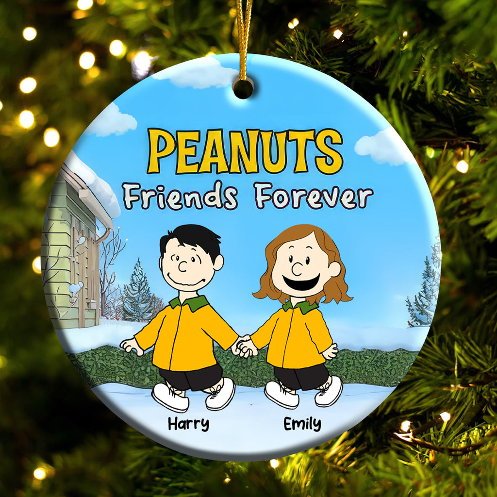 Personalized Friends Forever Ceramic Ornament Custom Gift for Friend, Family Member