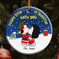 Personalized Ceramic Ornament Every Step Is Sweeter Gift for Couple