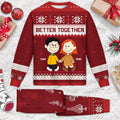 Personalized Christmas Pajama Set for Couples - Custom Names Gift