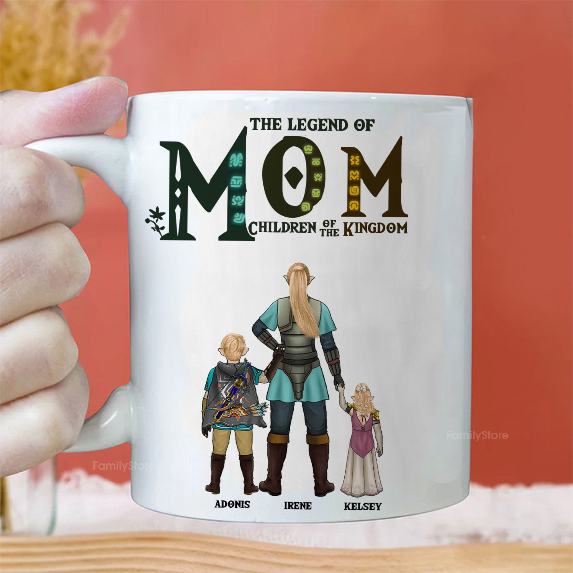 Personalized Legend of Mom Mug Gift for Grandma, Wife