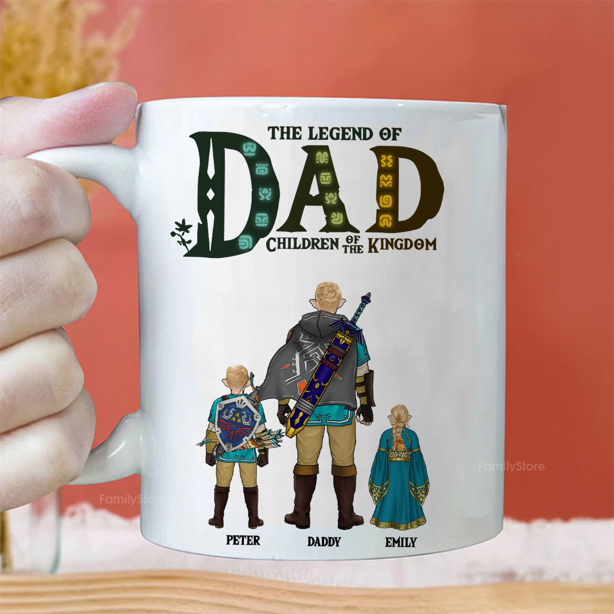 Personalized Legend of Dad Mug Gift for Grandpa, Husband