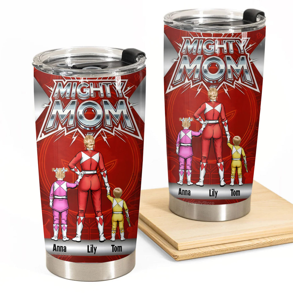 Personalized Mighty Mom Tumbler Gift for Mother's Day - Custom Stainless Steel