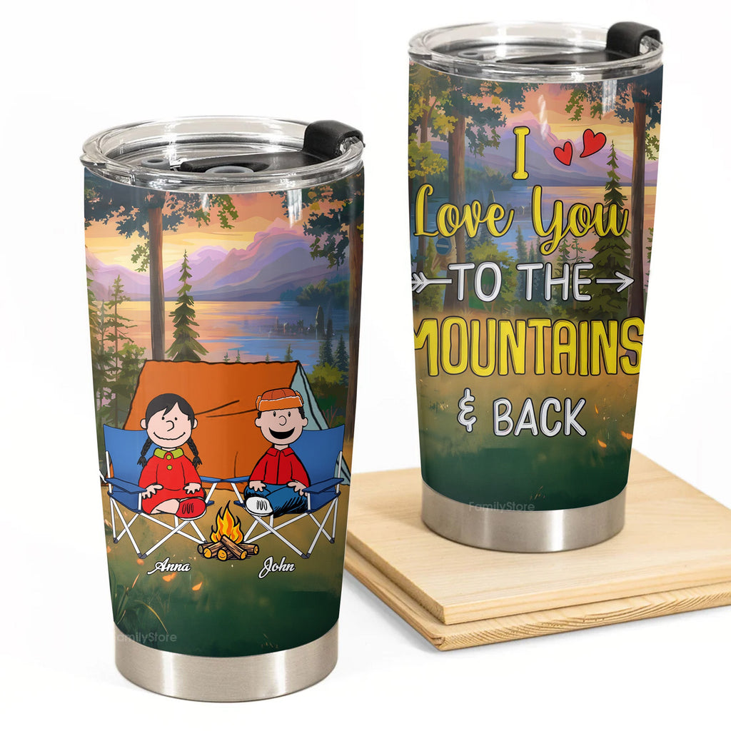 Personalized Camping Tumbler Gift for Couple | Custom Design