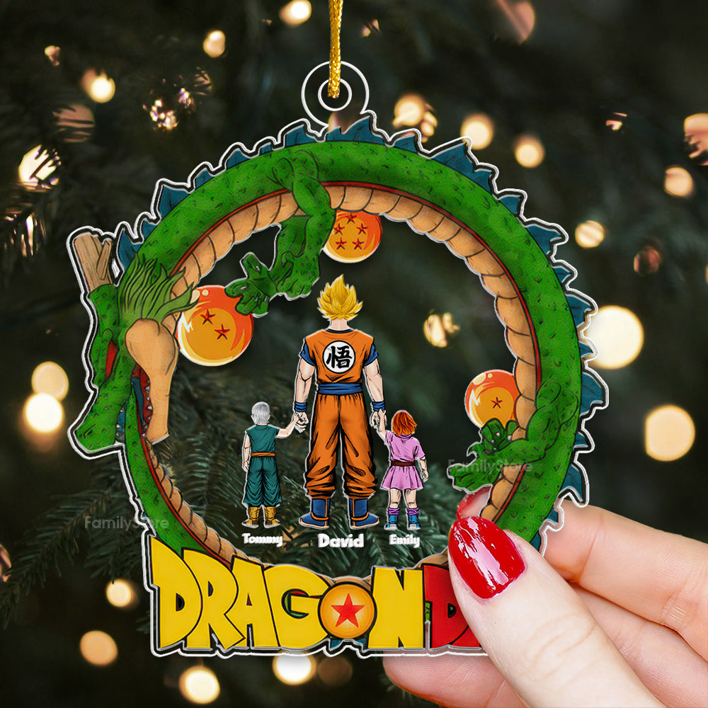 Personalized Dragon Ball Z Acrylic Ornament Family Gift
