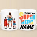 Personalized Superhero Mug Gift for Mom | Custom Names