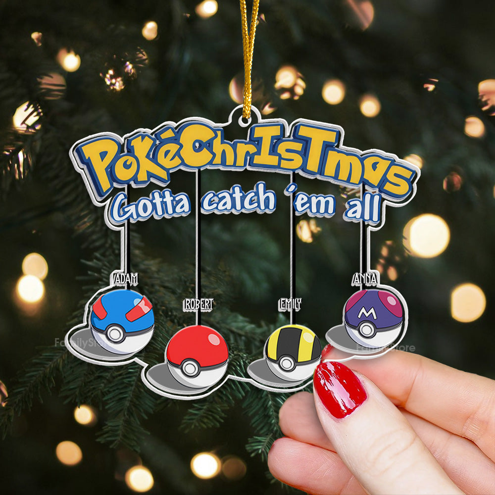 Personalized Acrylic Christmas Ornament Custom Family Gift