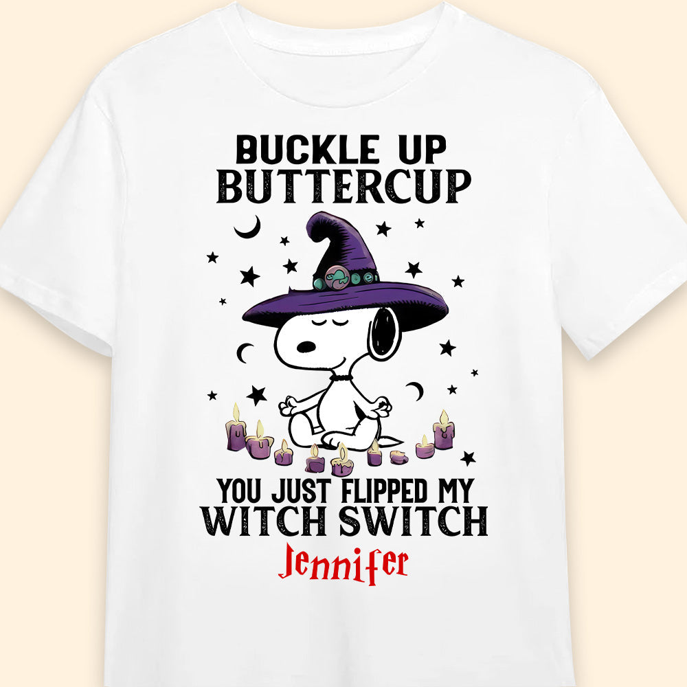 Personalized Halloween T-Shirt Buckle Up Buttercup Gift for Family