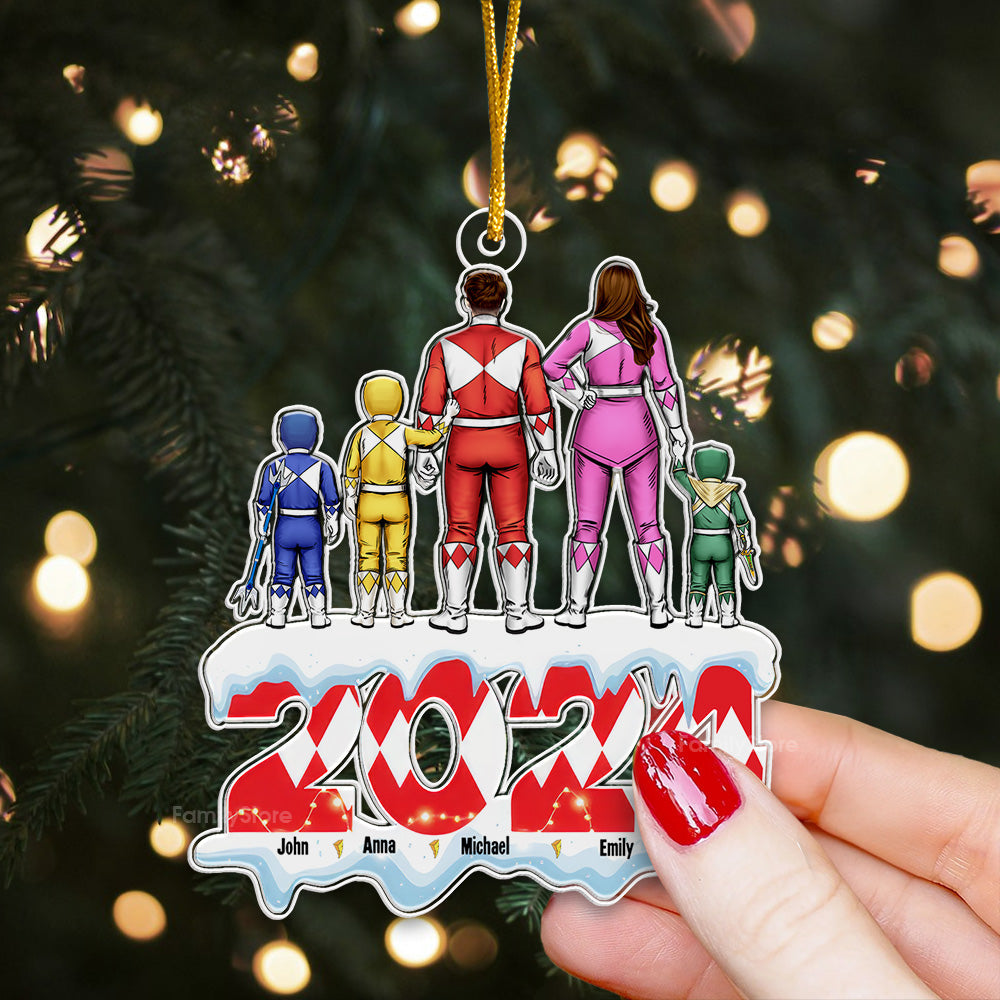 Personalized Family Acrylic Ornament Custom Gift for Christmas