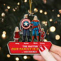 Personalized Super Hero Acrylic Ornament Family Gift