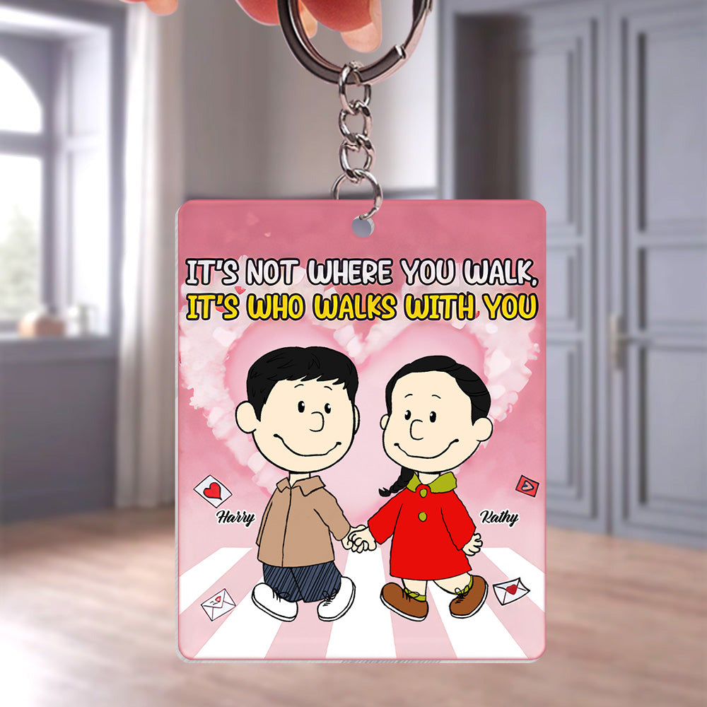 Personalized Acrylic Keychain Love Quote Gift for Couple