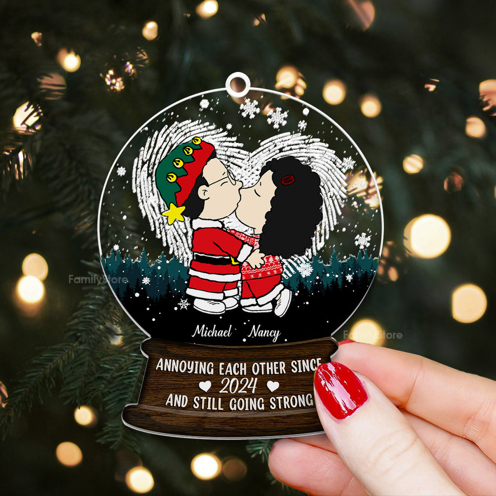 Personalized Acrylic Ornament Annoying Each Other Since Custom Gift for Couple Anniversary