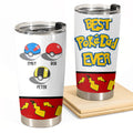 Personalized Pokemon Best Pokedad Ever Tumbler Gift for Dad