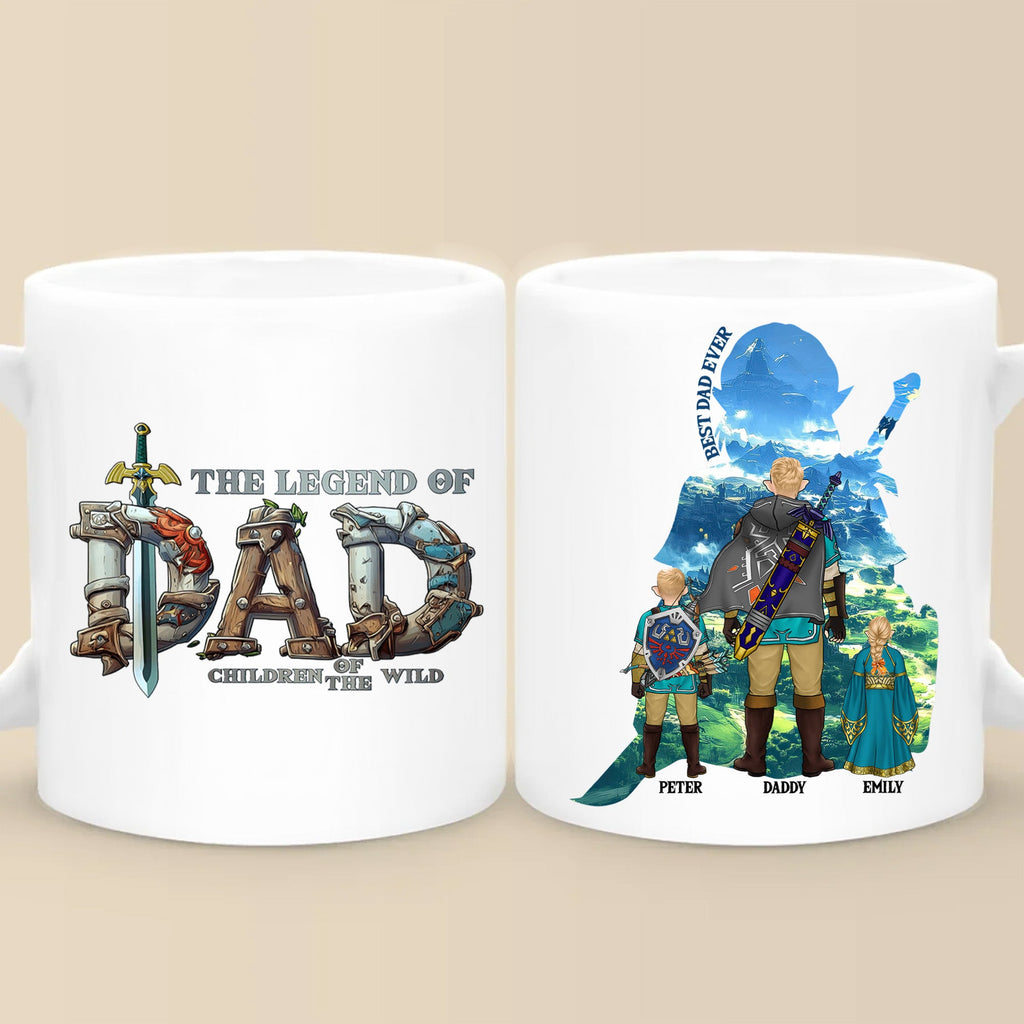Personalized Gaming Mug for Dad - Custom Legend of Dad Gift