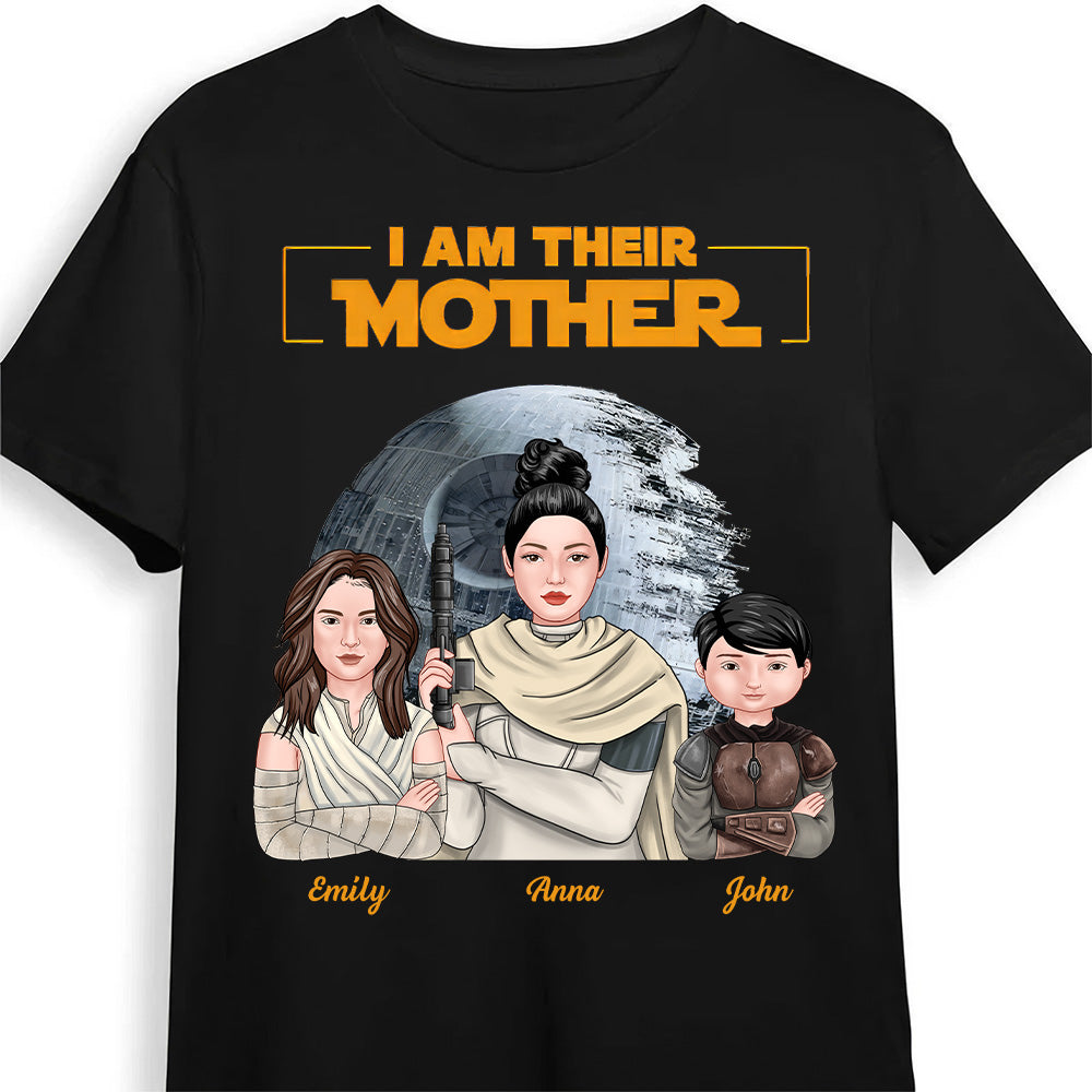 Personalized I Am Their Mother Shirt Gift for Mom Cotton Apparel