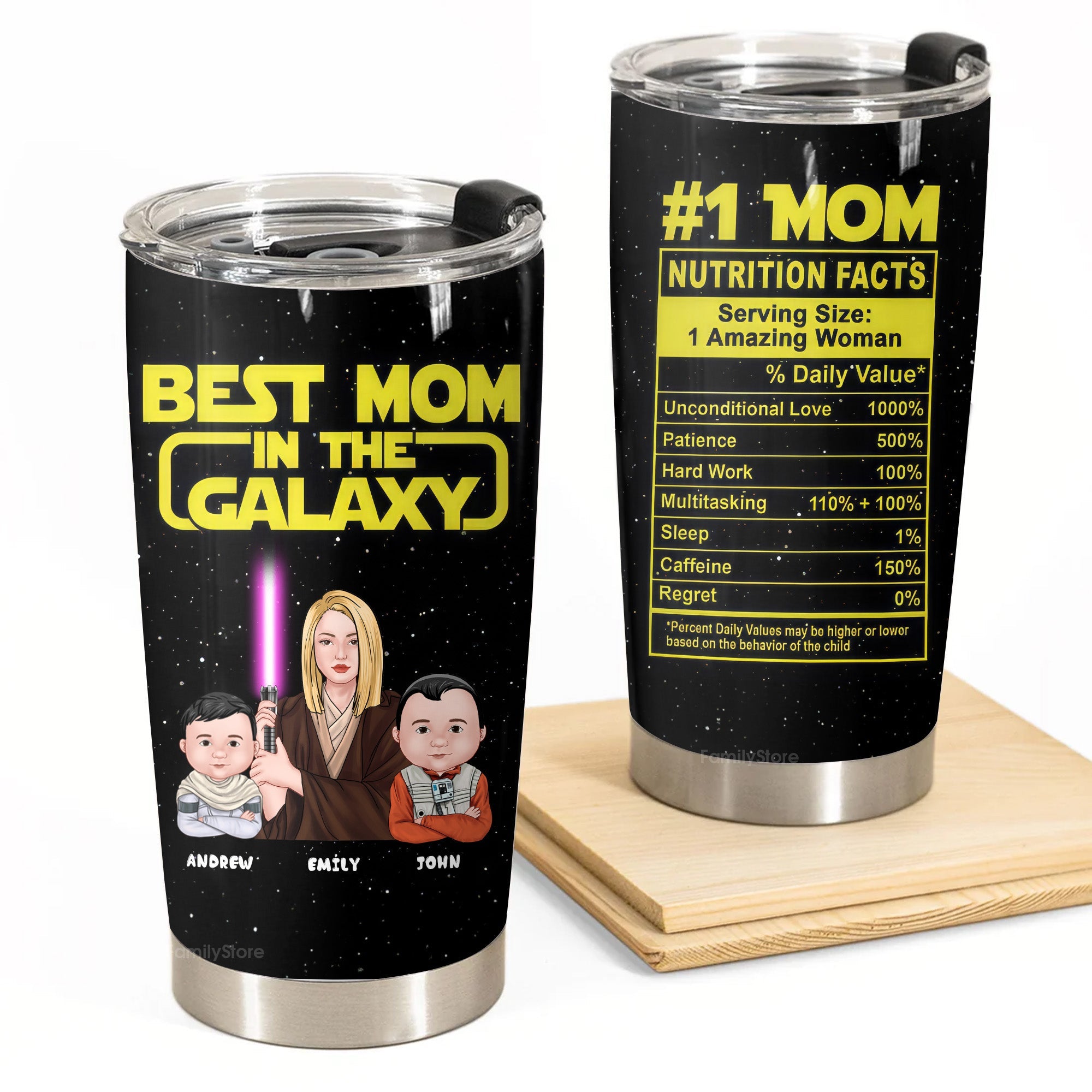 Personalized Best Mom In The Galaxy Tumbler | Unique Gift for Mom