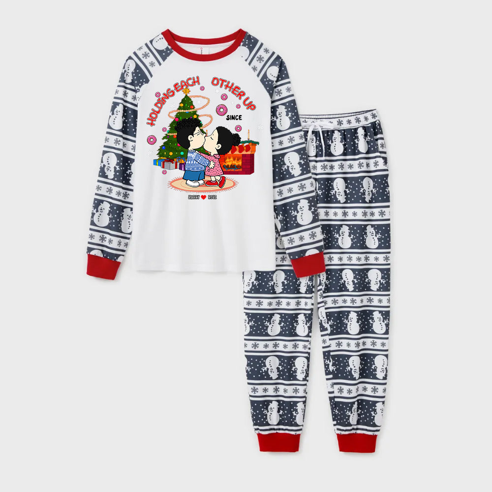 Personalized Couple Pajama Set with Cute Design - Gift for Him or Her