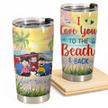 Personalized Camping Tumbler Beach Design Gift for Couple
