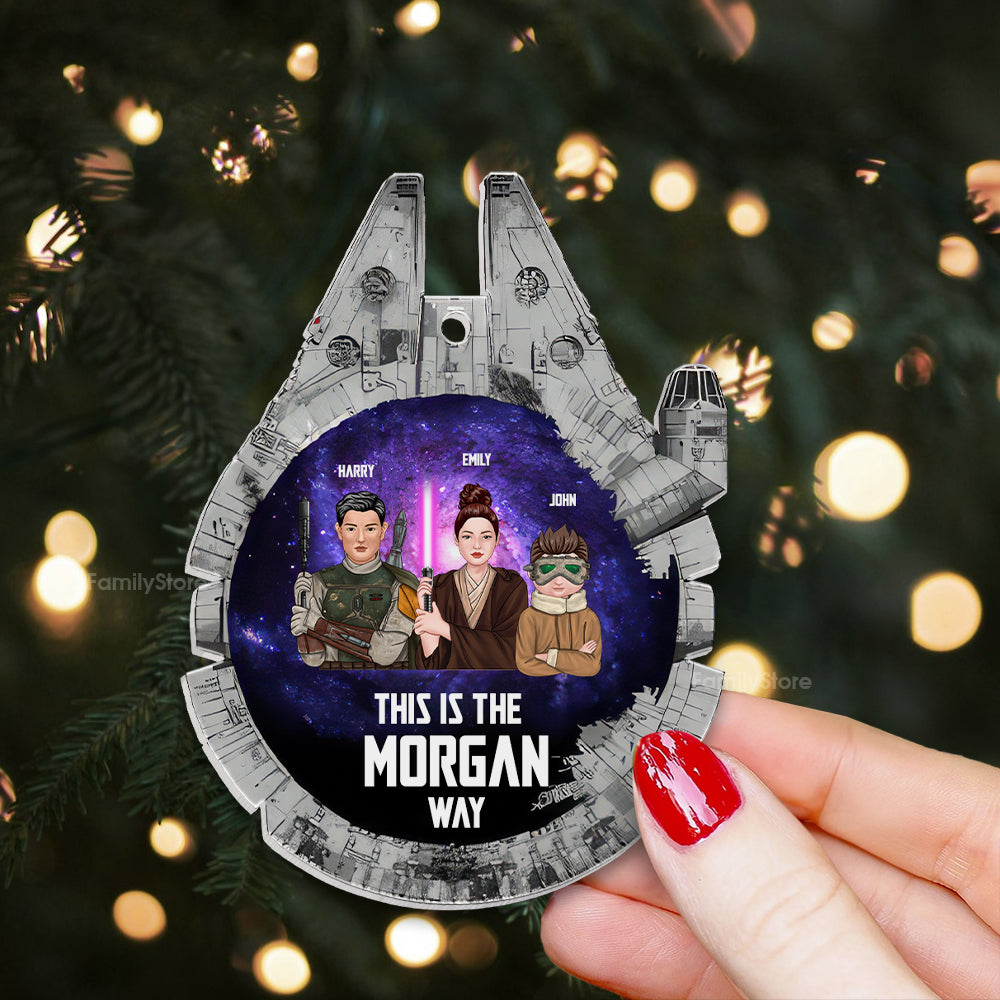Personalized Acrylic Ornament Family Gift Christmas Decor