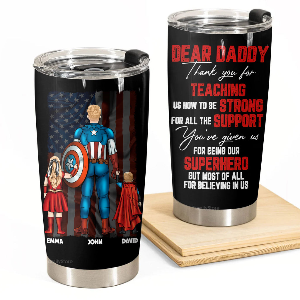 Personalized Stainless Steel Tumbler Gift for Dad with Custom Message