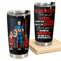 Personalized Stainless Steel Tumbler Gift for Dad with Custom Message