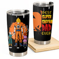 Personalized Super Dad Ever Tumbler Custom Name Gift for Him