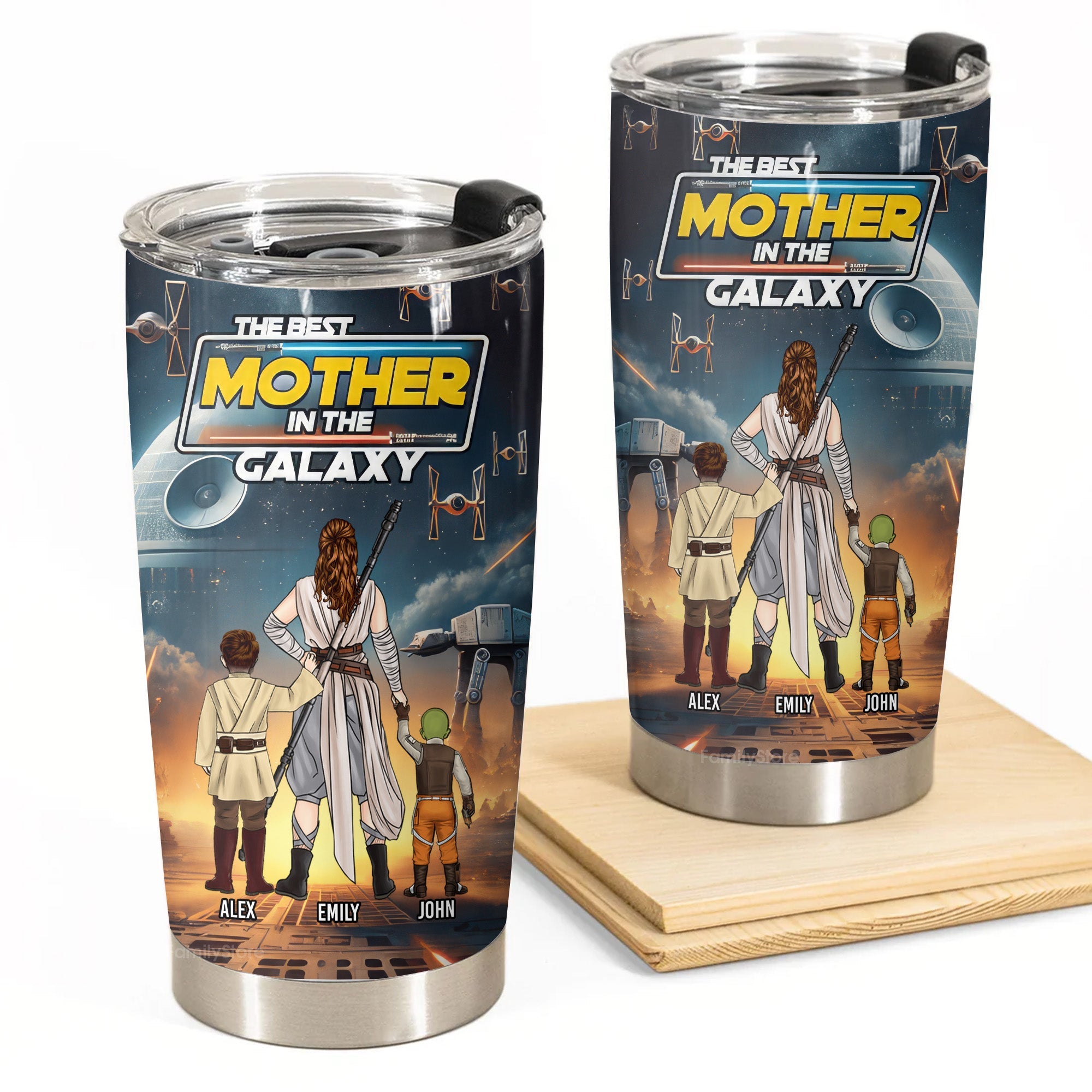 Personalized Tumbler Best Mother in the Galaxy Custom Gift for Mom