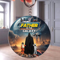 Personalized Acrylic Keychain Best Father in the Galaxy Gift for Dad