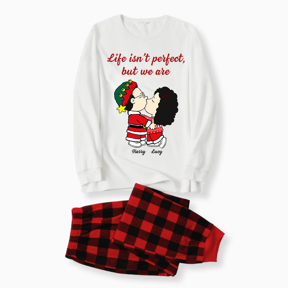 Personalized Unisex Pajamas Set for Couples - Anniversary Gift