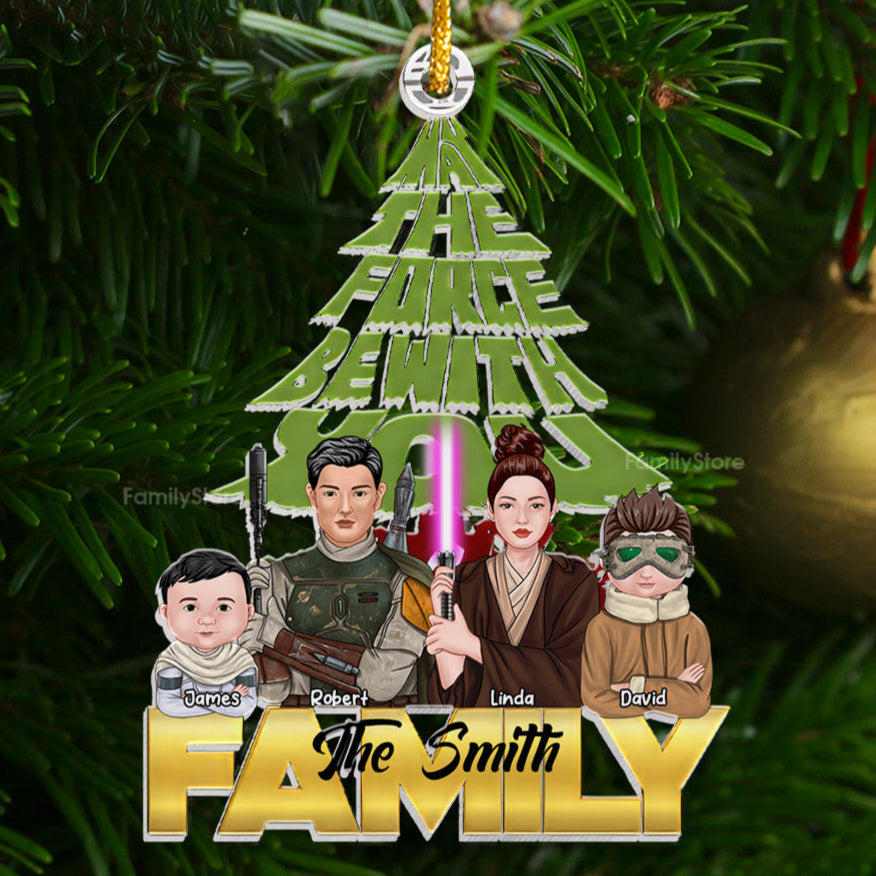 Personalized Star Wars Acrylic Ornament Family Gift