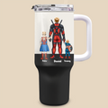 Personalized 40oz Tumbler Cup for Dad with Straw - Father's Day Gift