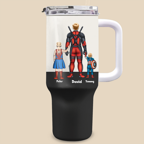 Personalized 40oz Tumbler Cup for Dad with Straw - Father's Day Gift Tumbler GradoCreations