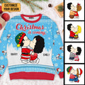 Personalized Peanut Snoopy Christmas Sweater Gift for Couple