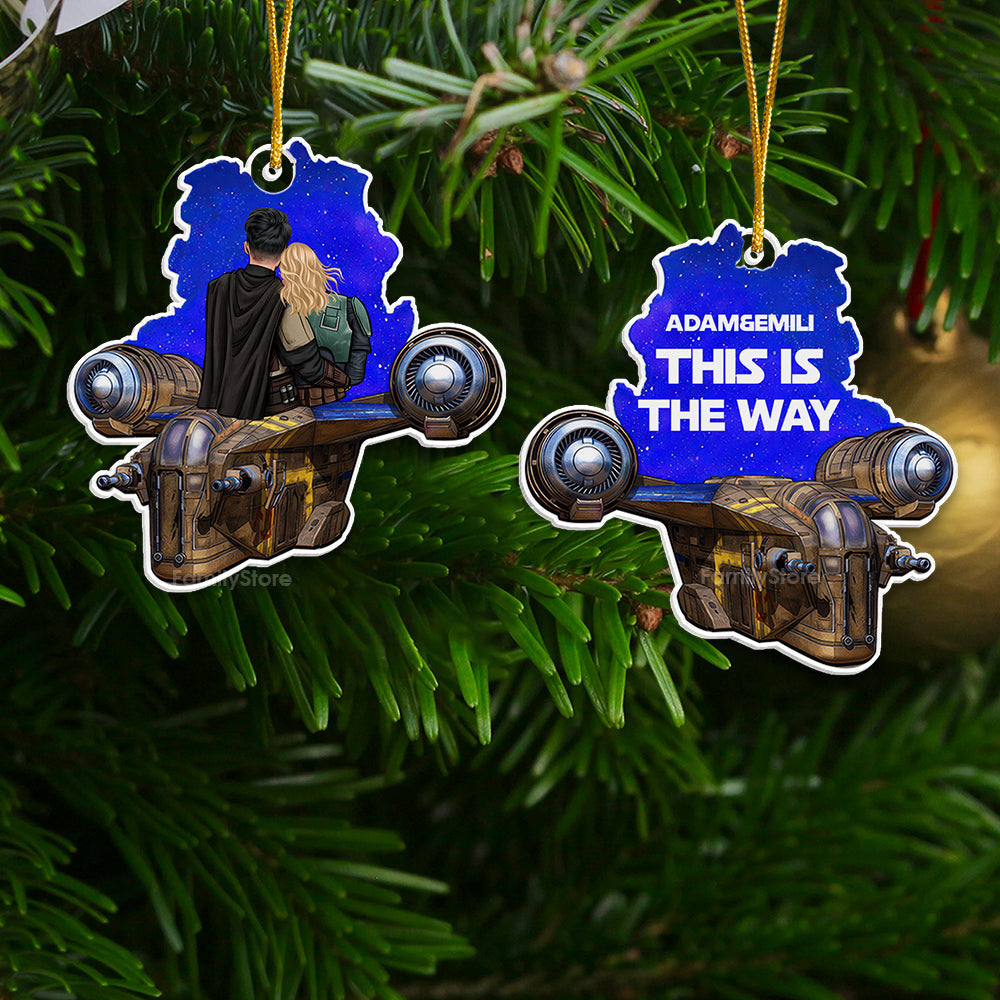 Personalized Acrylic Ornament Couples Gift This Is The Way