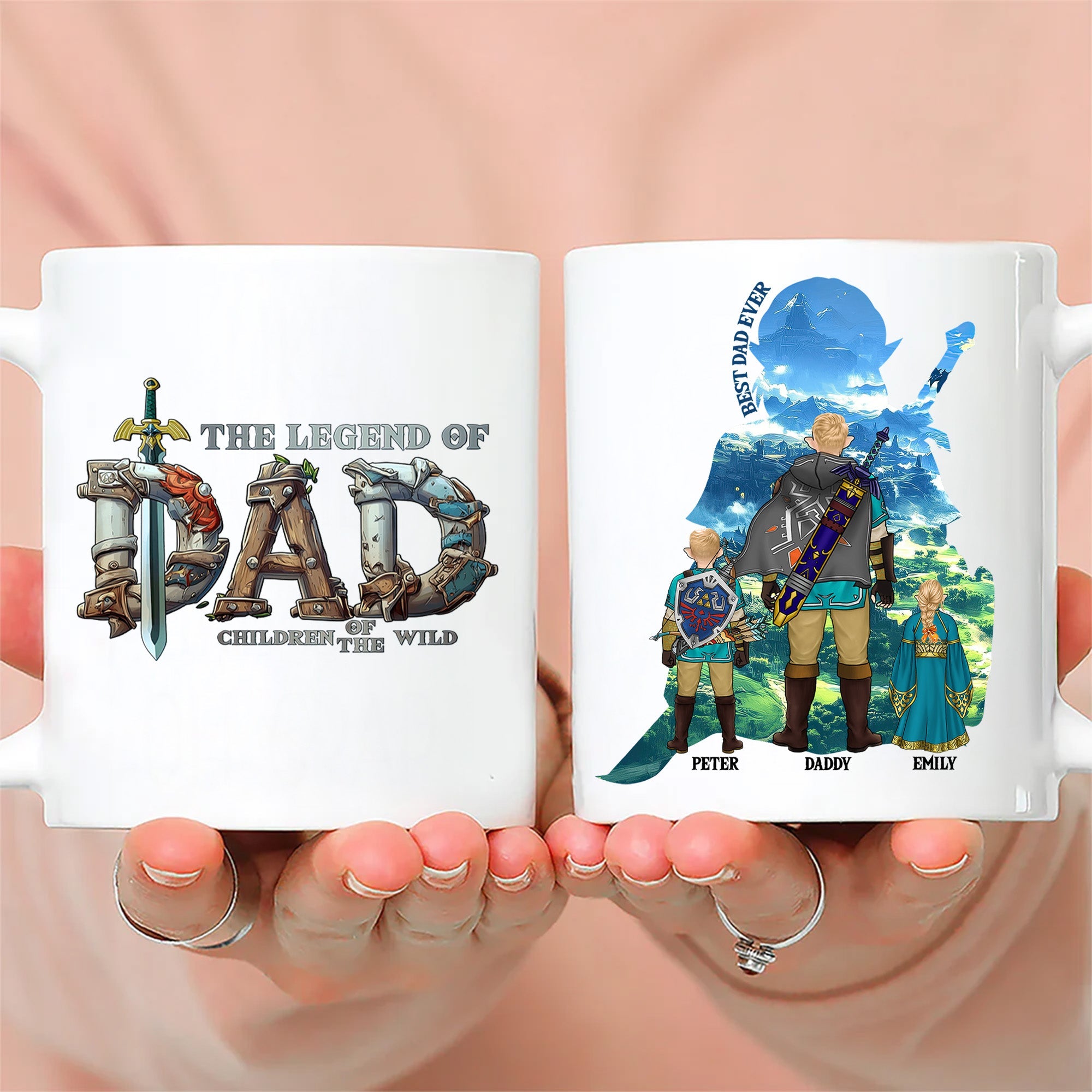 Personalized Gaming Mug for Dad - Custom Legend of Dad Gift