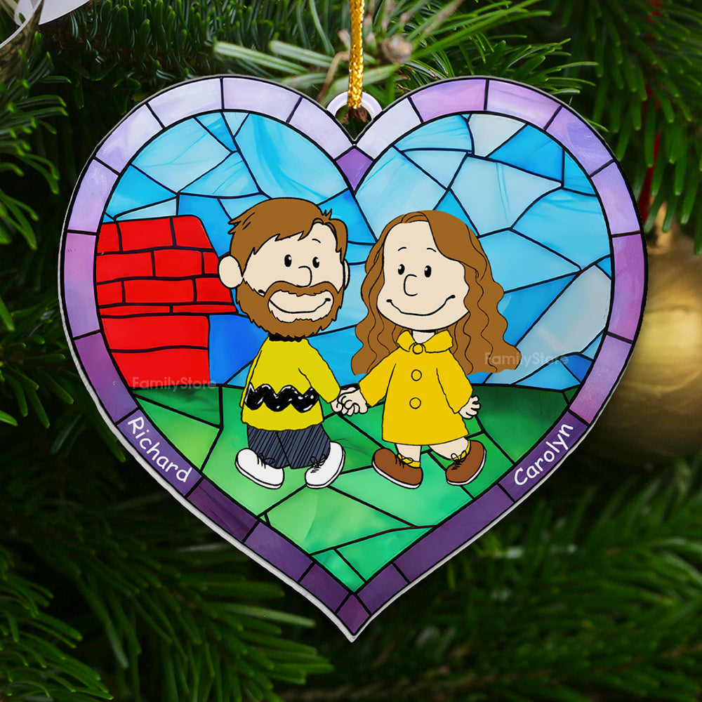 Personalized Acrylic Ornament Peanut Couple Gift for Christmas