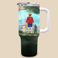 Personalized 40oz Tumbler with Straw for Dad | Father's Day Gift