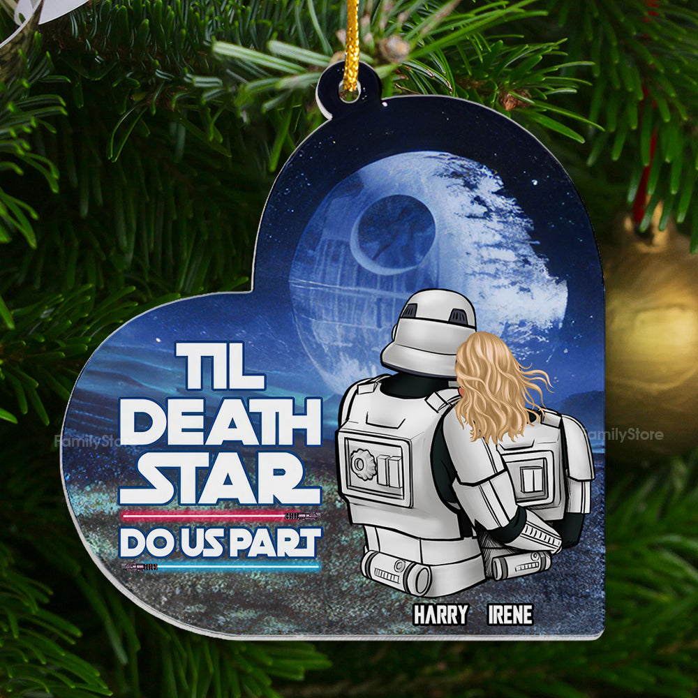 Personalized Acrylic Ornament Till Death Do Us Part Gift for Couples