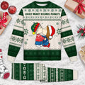 Personalized Unisex Pajamas Set with Kissmas Design for Couples | Holiday Gift