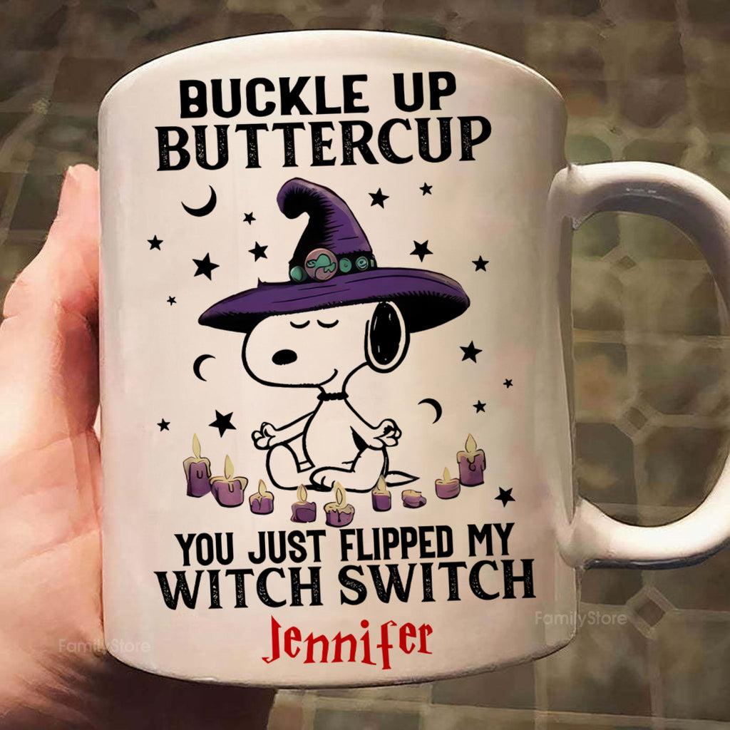 Personalized Halloween Mug Buckle Up Buttercup Gift for Family