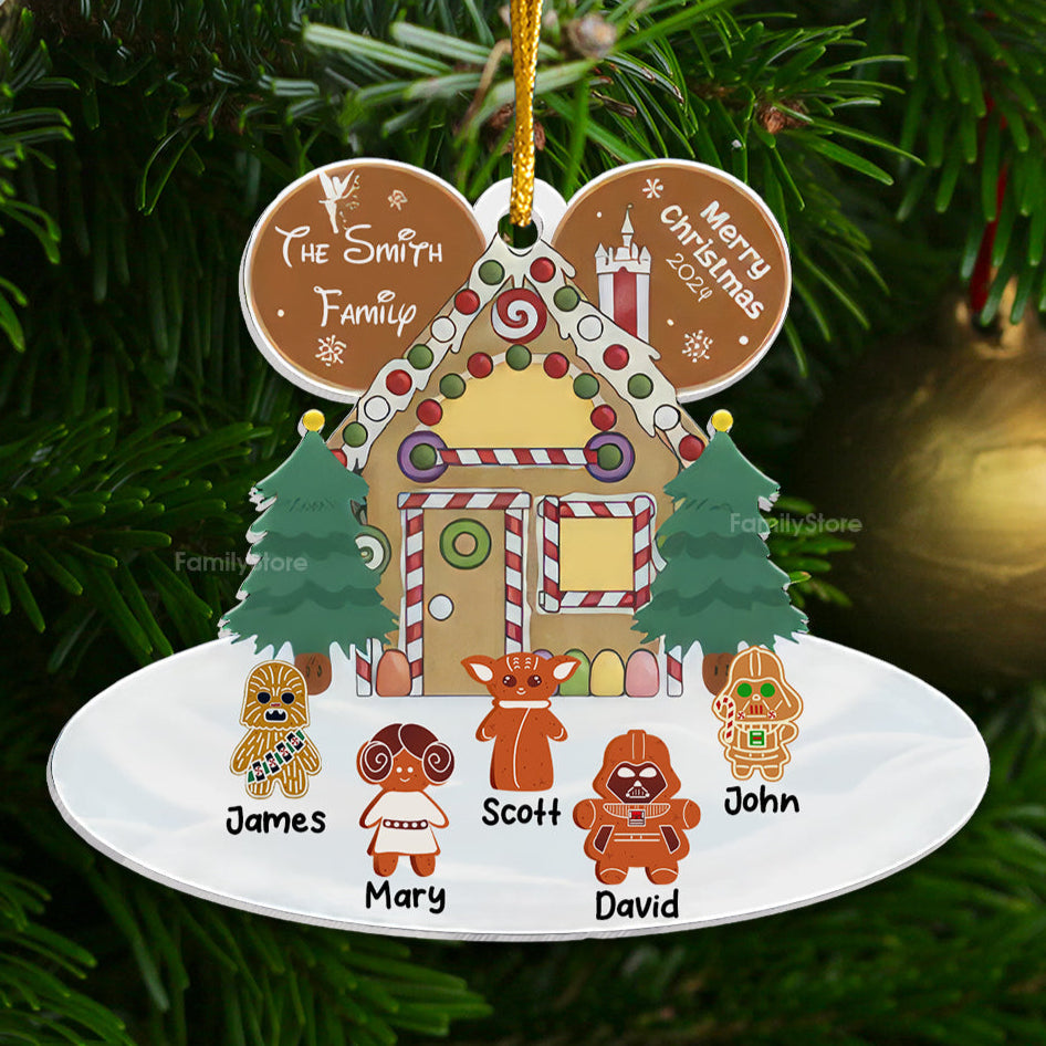 Personalized Christmas Acrylic Ornament Star Wars Gift for Family