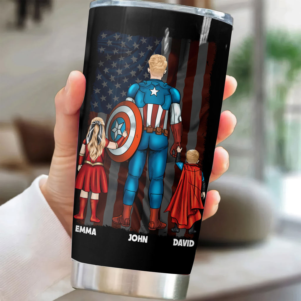 Personalized Stainless Steel Tumbler Gift for Dad with Custom Message