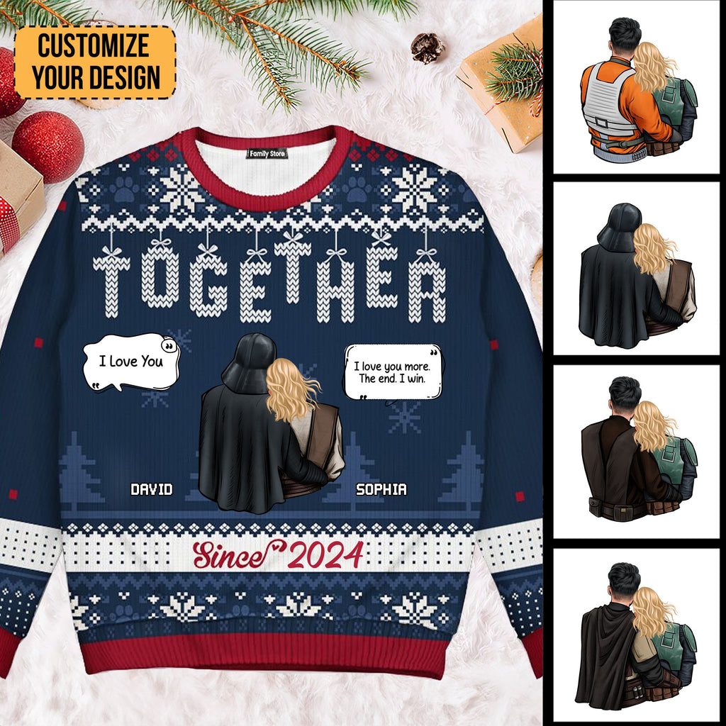 Personalized Ugly Christmas Sweater for Couples | Unique Gift
